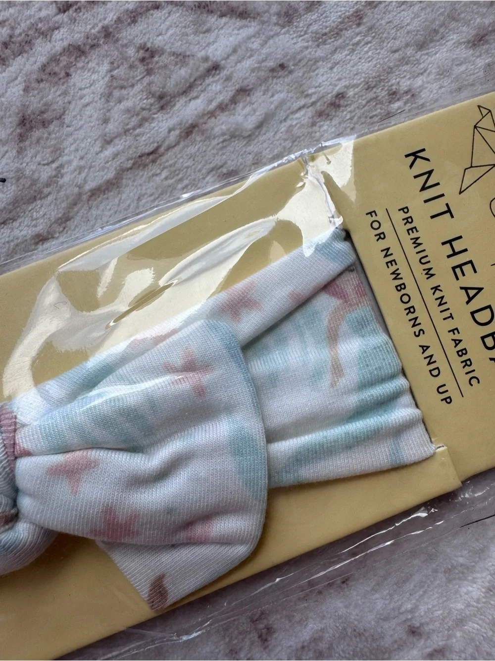 Copper Pearl infant baby girl mermaid print headband new